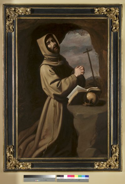 San Francesco in preghiera in una grotta da Francisco de Zurbaran